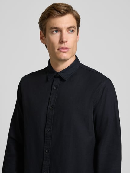 Selected Regular fit vrijetijdsoverhemd van puur katoen, model 'NOAH' Zwart - 3