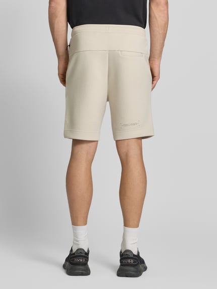 BOSS Green Regular Fit Sweatshorts aus Baumwoll-Mix Modell 'JT_GLOBE' Sand 5