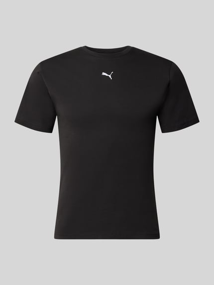 PUMA T-shirt o kroju relaxed fit z czystej bawełny Czarny 2