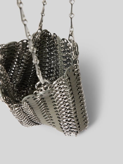 Rabanne Handtas met labeldetail Zilver - 5