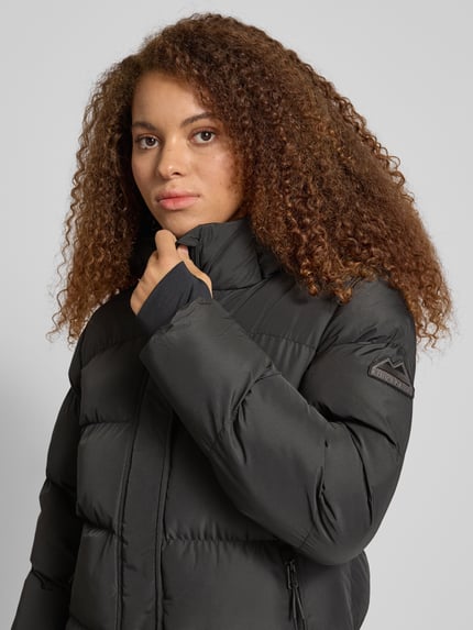 Superdry Kurtka puchowa z kieszeniami na zamek Czarny 3