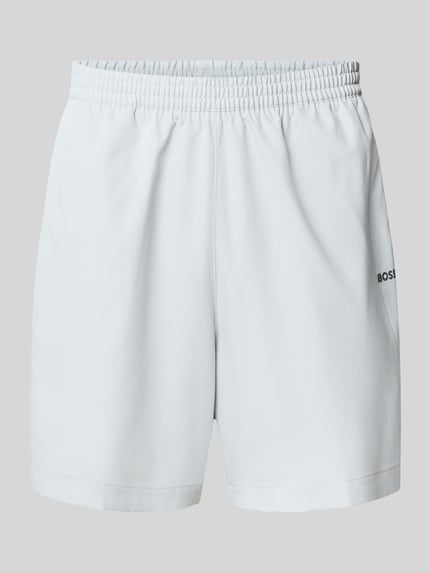 Regular Fit Shorts aus atmungsaktivem Material Shop The Look MANNEQUINE
