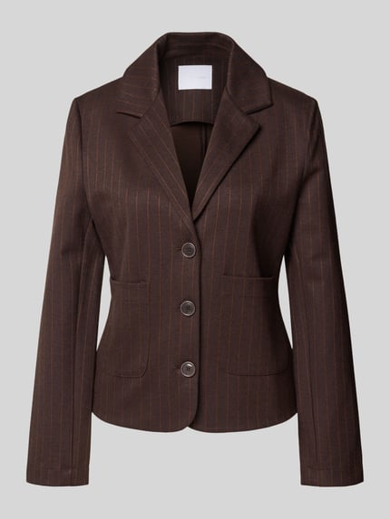 Rich & Royal Slim Fit Blazer mit Reverskragen Dunkelbraun 2