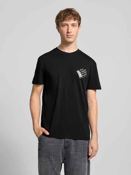 Tommy Jeans Regular Fit T-Shirt aus reiner Baumwolle Black 4