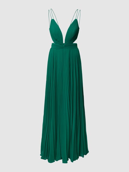 LUXUAR FASHION Abendkleid mit Plisseefalten Gruen 2