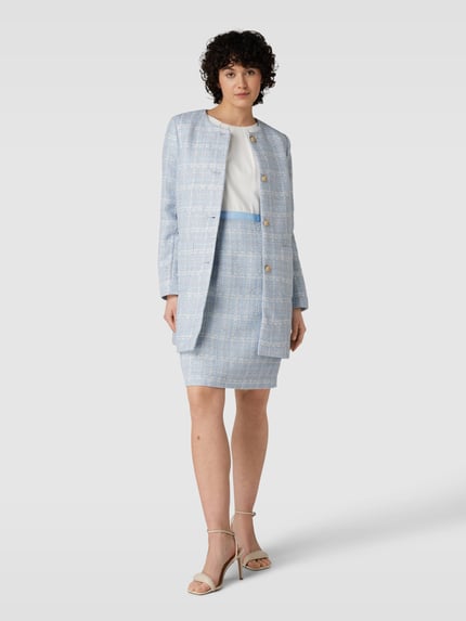 Christian Berg Woman Selection Blazer mit Knopfleiste Hellblau 1
