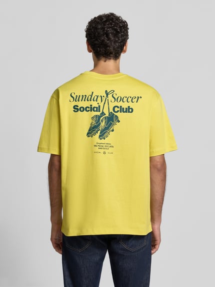 MCNEAL T-Shirt mit Statement-Print Senf 5
