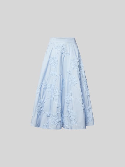 ROTATE Midirok met naadritssluiting Lichtblauw - 2