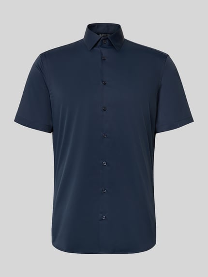 Jake*s Slim Fit Business-Hemd mit Kentkragen Marine 2