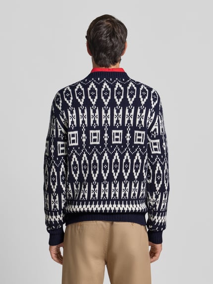 Tommy Hilfiger Relaxed fit gebreide pullover van wolmix Marineblauw - 5