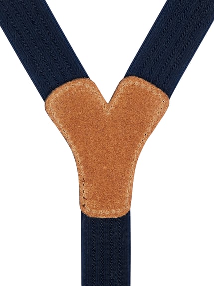 LLOYD Men's Belts Hosenträger mit Leder-Badge Marine 2
