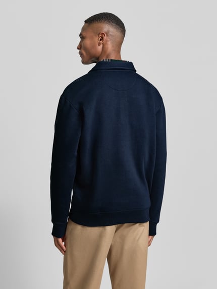 MCNEAL Poloshirt mit gerippten Abschlüssen Dunkelblau 5