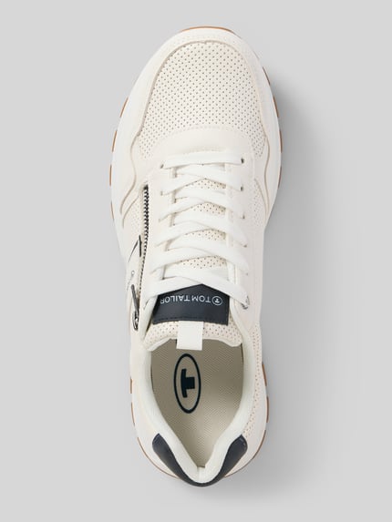 Tom Tailor low-top-look sneakers met labeldetail Wit - 3