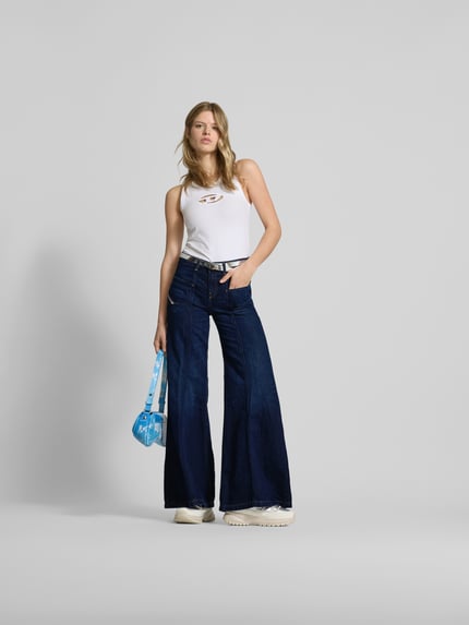 Diesel Jeans mit Gesäßtaschen Dunkelblau 1