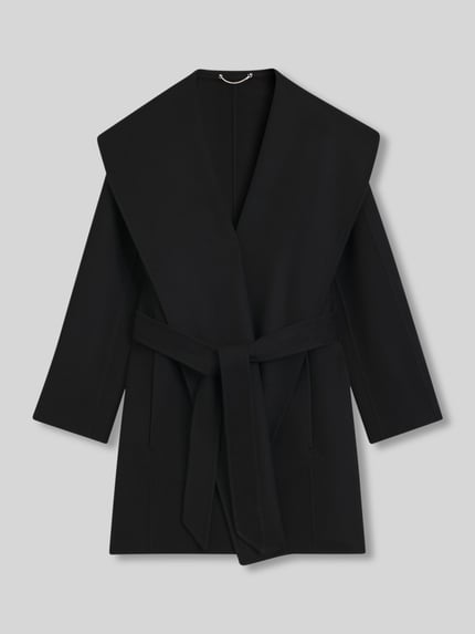 BOSS Regular Fit Wollmantel mit Schalkragen Modell 'CARIBY' Black 2