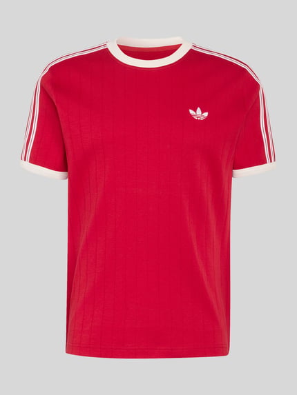 adidas Originals męski t-shirt o kroju regular fit z czystej bawełny Czerwony 2