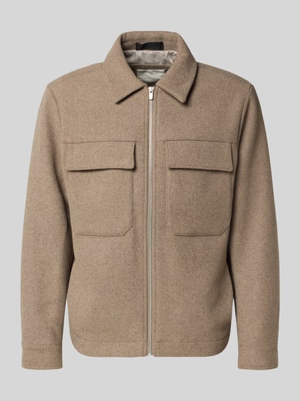 Hemdjacke mit Brusttaschen Modell 'RUSSEL' Shop The Look MANNEQUINE