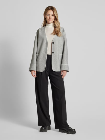 White Label Jacke mit aufgesetzten Taschen Hellgrau 1