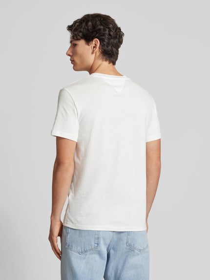 Tommy Jeans Slim Fit T-Shirt mit Logo-Stitching im 2er-Pack Weiss 5