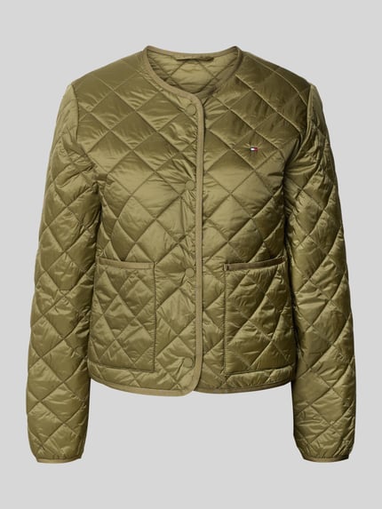 Tommy Hilfiger Regular Fit Steppjacke mit aufgesetzten Eingrifftaschen Oliv 2