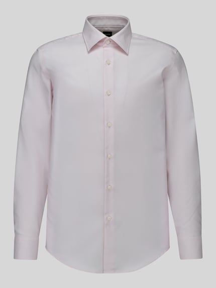 BOSS Koszula o kroju slim fit biznesowa z czystej bawełny model 'H-Hank-K' Różowawy 2