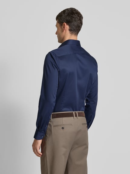 OLYMP Level 5 Slim Fit Businesshemd in Premiumqualität Marine 5