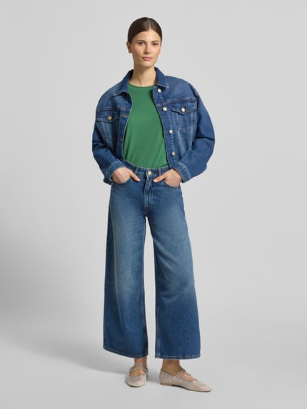 Weekend Max Mara Regular Fit T-Shirt aus Baumwoll-Mix Modell 'MULTIF' Gruen 1