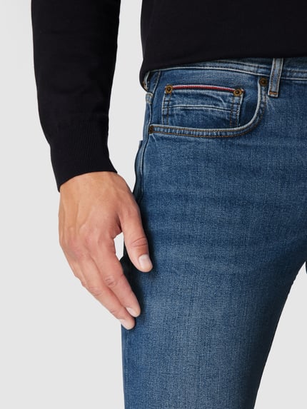Tommy Hilfiger Straight fit jeans met stretch, model 'Denton' Jeansblauw - 3