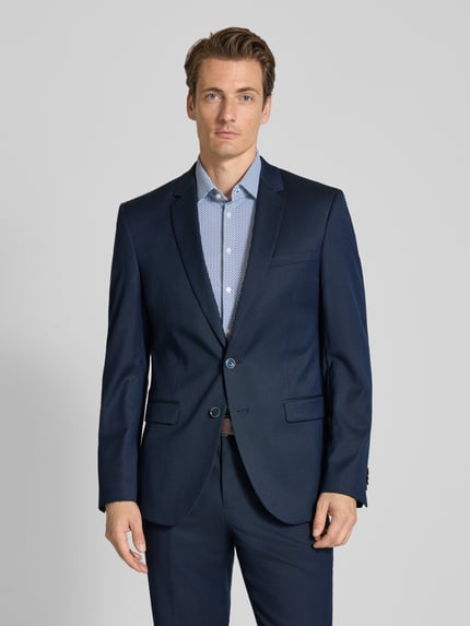 MCNEAL Marynarka na 2 guziki o kroju slim fit z tkanym wzorem Granatowy 4