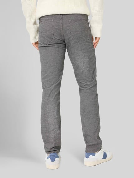 Brax Regular Fit Chino aus Baumwoll-Mix mit Viskose-Anteil Modell 'Wool Look Flex' Silber 5