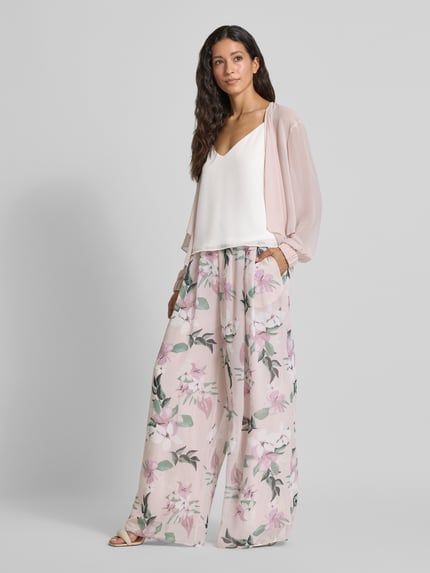 Christian Berg Cocktail Relaxed fit marlenebroek met elastische band Lichtroze - 1