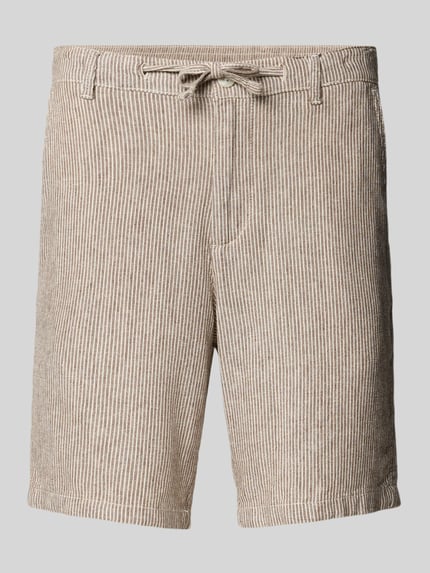 JACK & JONES Regular Fit Shorts mit Tunnelzug Modell 'MYKONOS' Taupe 2
