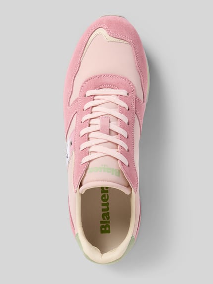 Blauer USA Sneakersy z detalami z logo model ‘MELROSE02’ Mocnoróżowy 3