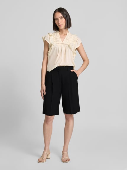 someday. Shorts aus Viskose-Leinen-Mix Modell 'Celino' Black 1