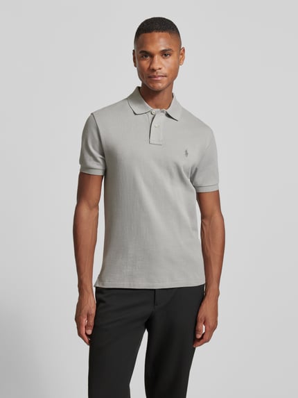 Polo Ralph Lauren slim fit poloshirt van puur katoen Lichtgrijs - 4