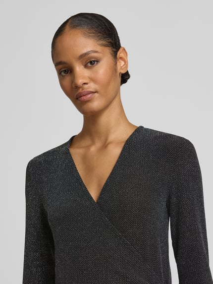 Christian Berg Woman Selection Blouseshirt in wikkellook Zilver - 3