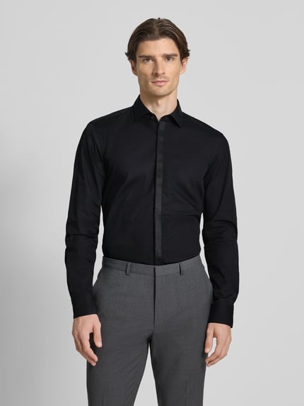 HUGO Slim fit zakelijk overhemd van puur katoen, model 'KEIDI' Zwart - 4
