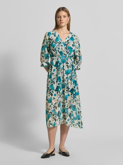ZABAIONE Midikleid in Wickel-Optik Modell 'Mo44moo' Tuerkis 4