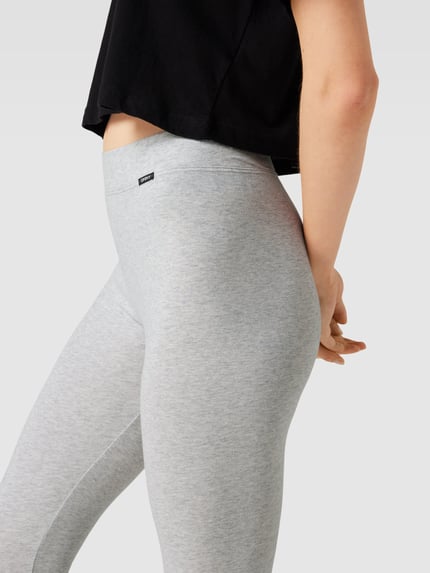 SKINY Legging met labeldetail Lichtgrijs gemêleerd - 3