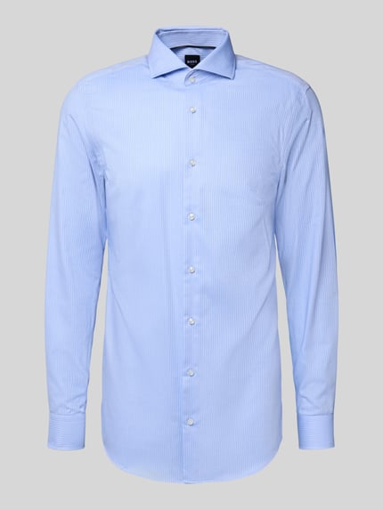 BOSS Slim Fit Businesshemd mit extra langem Arm Bleu 2