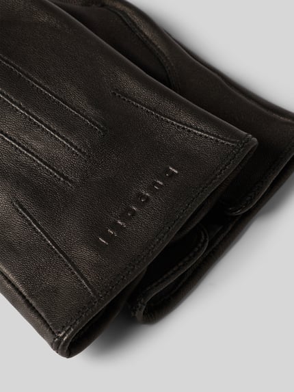 bugatti Handschuhe mit Label-Detail Black 2