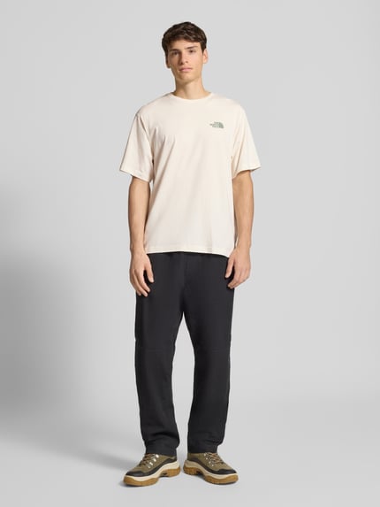 The North Face T-Shirt mit Label-Detail Offwhite 1
