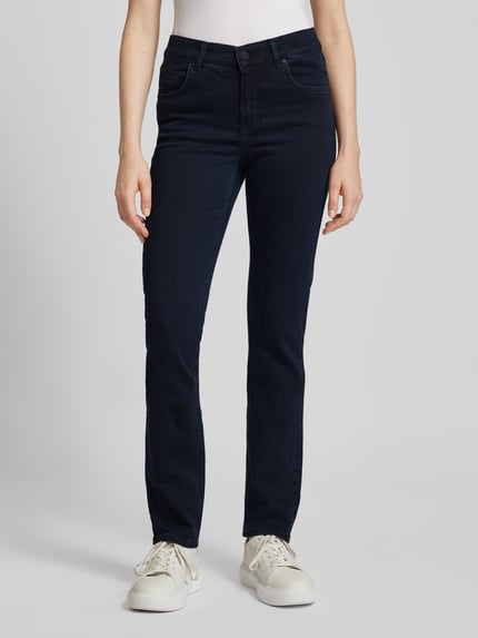 ANGELS Regular fit jeans in 5-pocketmodel, model 'CICI' Donkerblauw - 4
