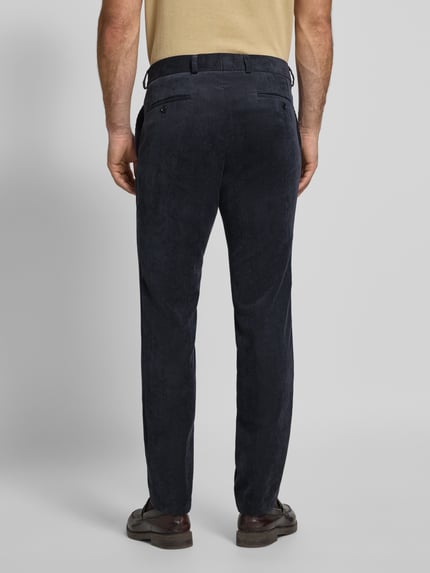 Carl Gross Cordhose mit französischen Eingrifftaschen Dunkelblau 5