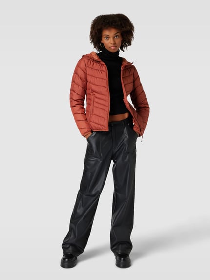 Tom Tailor Denim Gewatteerd jack met capuchon Middenbruin - 1