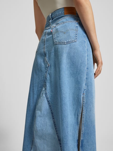 Levi's® Jeansrock mit Ziernähten Modell 'ICONIC' Jeansblau 3