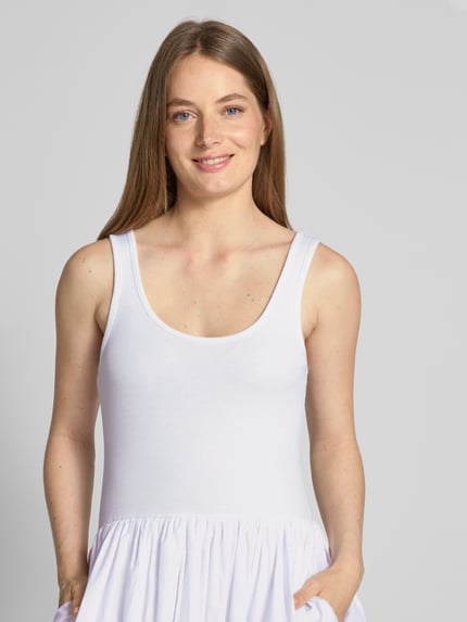 Cph Muse Midikleid mit Rundhalsausschnitt Offwhite 3