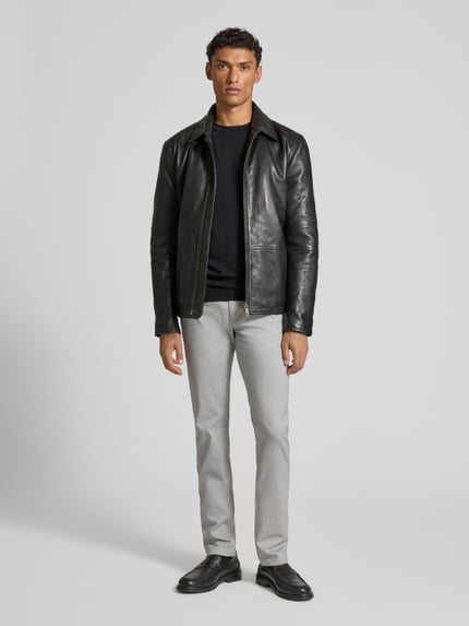BOSS Orange Slim Fit Chino aus Baumwoll-Mix Silber 1