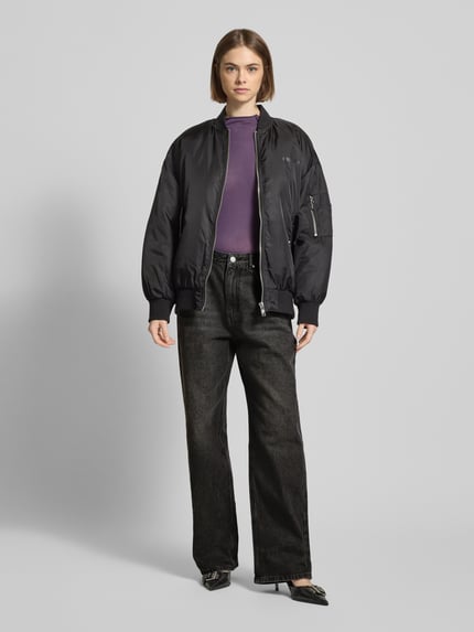 REVIEW Mid Waist Baggy Fit Jeans aus reiner Baumwolle Black 1