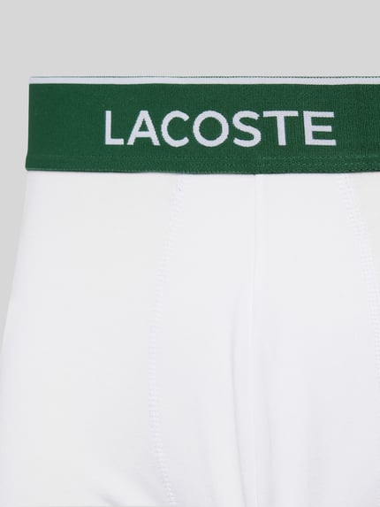 Lacoste Bokserki z elastycznym paskiem z logo w zestawie 3 szt. Srebrny melanż 2